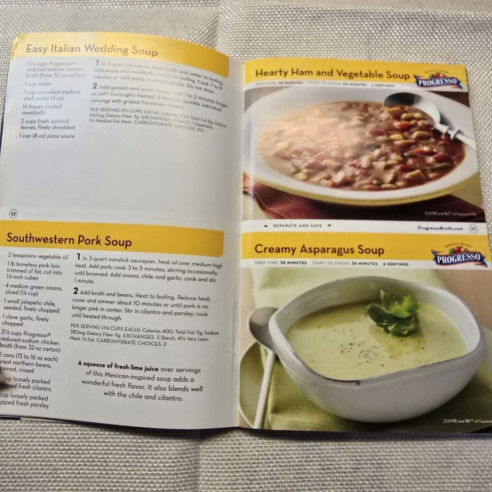 Progresso Soups & More Cookbook Pillsbury Classic #337 Michael Chiarello Recipes